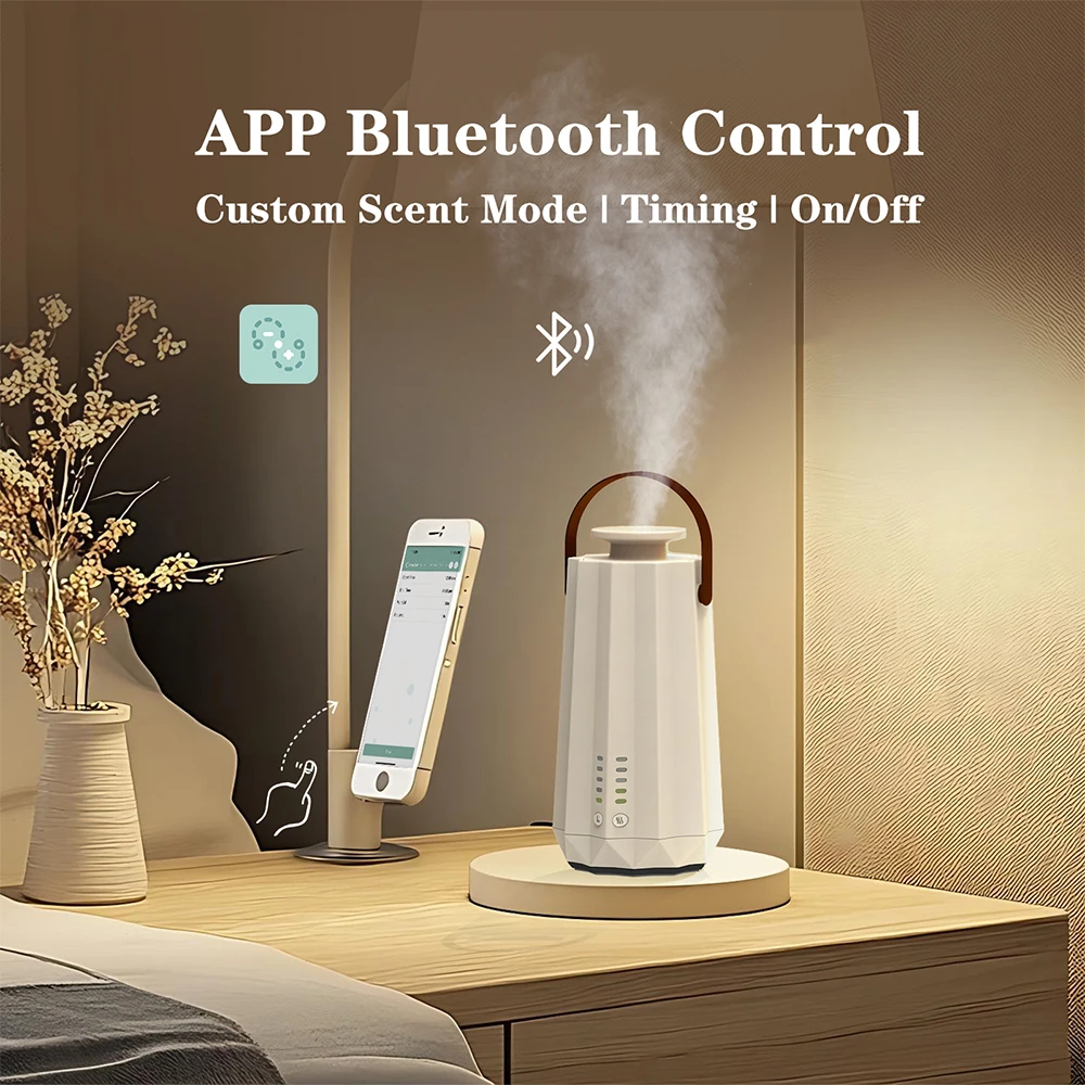 NAMSTE Portable Battery/Type-C Aroma Diffuser for Hotel Home with Leak Proof Technology Night Light Bluetooth Waterless Diffuser 1