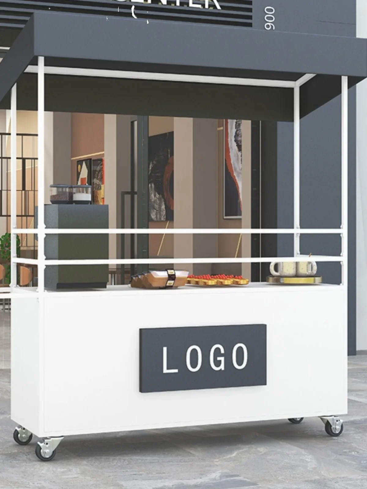 Mobile Stall Car Night Market Stall Small Cart Outdoor Mobile Promotion Car Shopping Mall Display Table Float