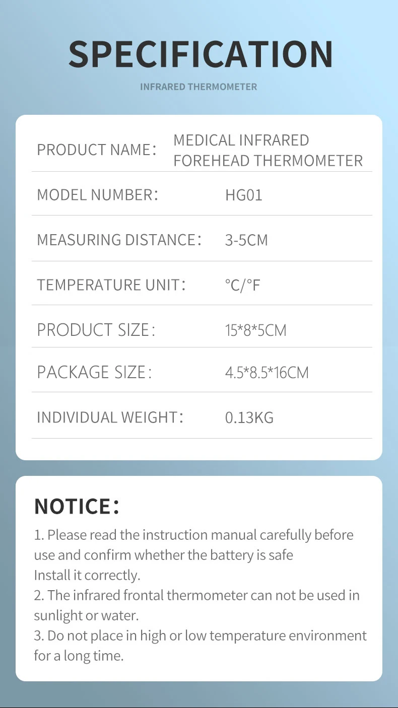 Dr.isla lcd Stirn hermo meter berührungs loses medizinisches Infrarot-Thermometer Körpertemperatur-Fieber-Messwerk zeug für Erwachsene