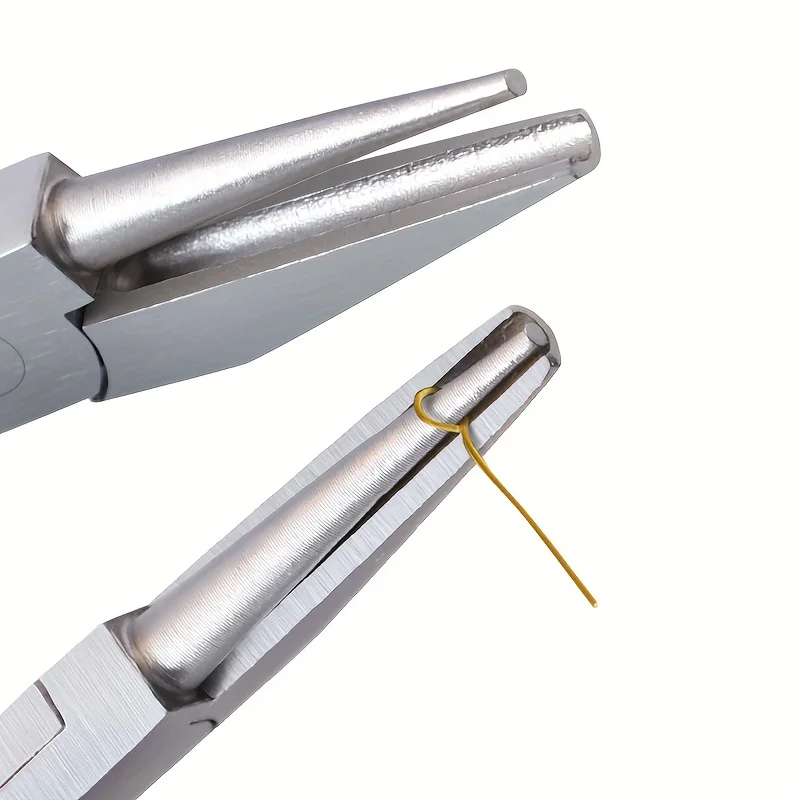 Mini Jewelry Plier 5In DIY Carbon Steel Round Nose Jewelry Tools Copper Wire for Making 1PC