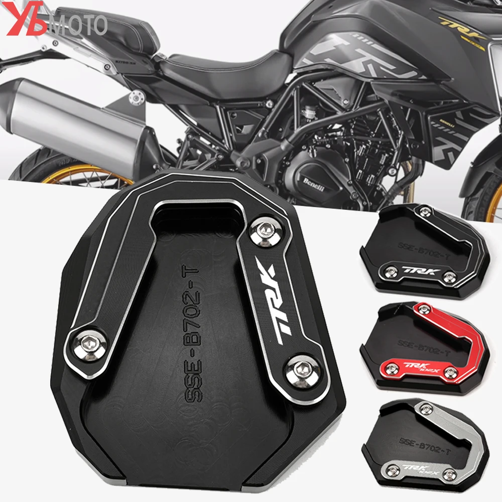 오토바이 액세서리, Benelli TRK 702 X TRK 702X TRK702 TRK702X 2023 2022 킥스탠드 사이드 스탠드 익스텐션 패드 지지대 플레이트