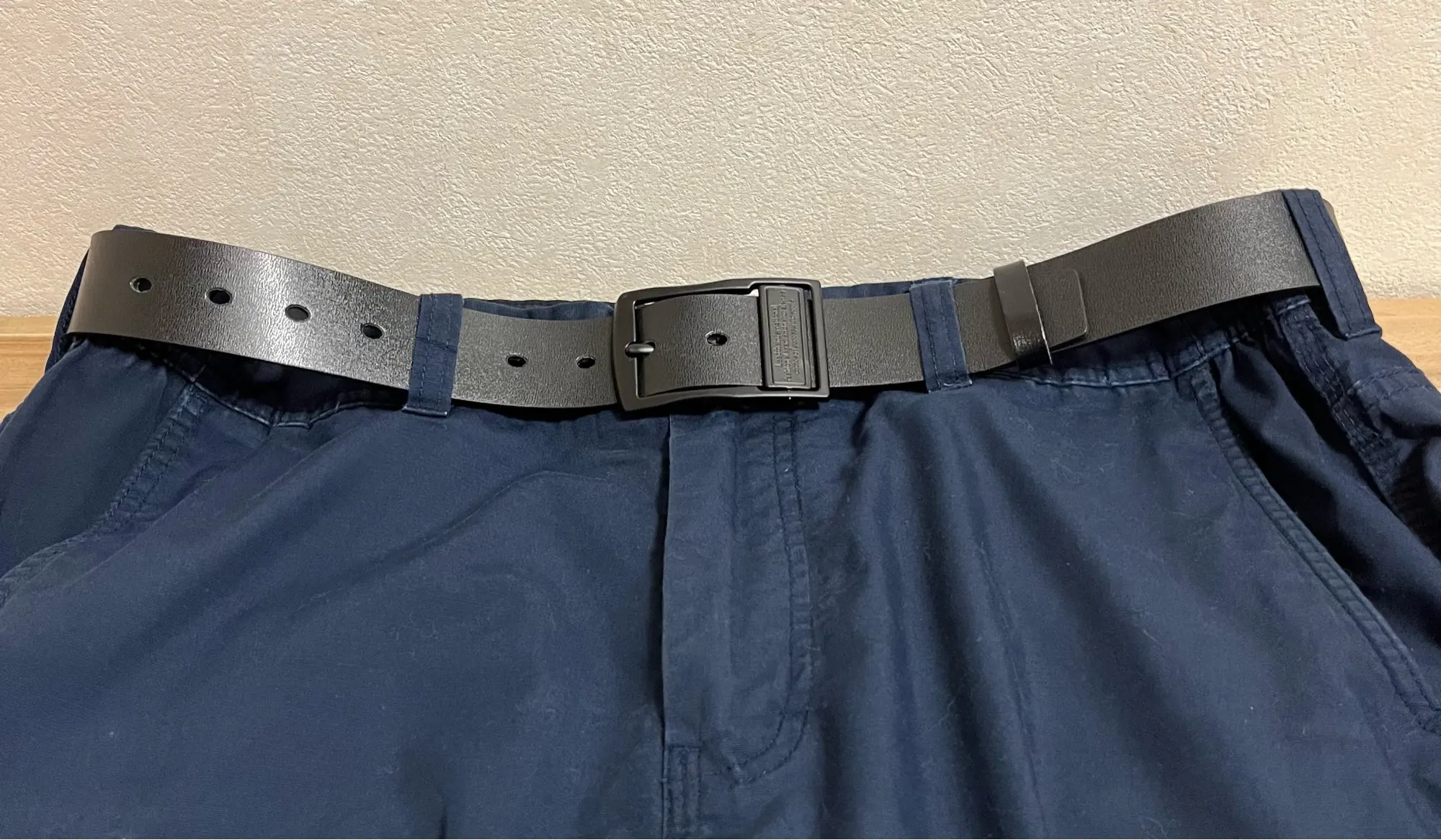 MIDNIGHT SOVEREIGN™ – Black Buckle Genuine Leather Belt photo review