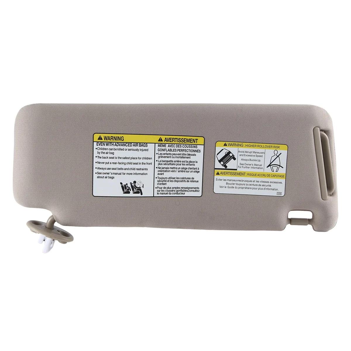 

Car Sunshield Sunvisor with Mirror Interior Sun Visor Beige for 4RUNNER 2010-2023 74320-35A91-B1