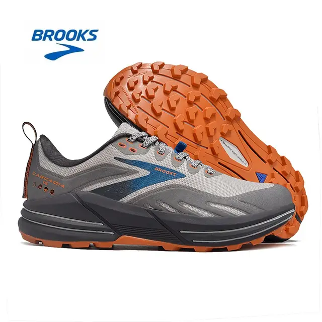 BROOKS Cascadia 16 Men Trail Running Shoes Women Mountain Marathon Training Shoes Non-slip Outdoor Camping Trekking Sneakers 5