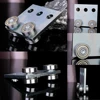 4 Wheel Trolley Assembly Trolley Roller Stable Welding for 1-5/8" Wide and All 1-5/8" or Taller Strut Channel 4