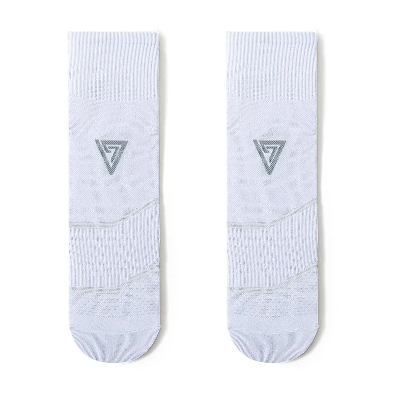 גברים ספורט ספורט קצר גרבי ניילון צבע בהיר רך ייבוש מהיר החלקה כושר חיצוני אופני ריצה רכיבה על אופניים נסיעות גרביים