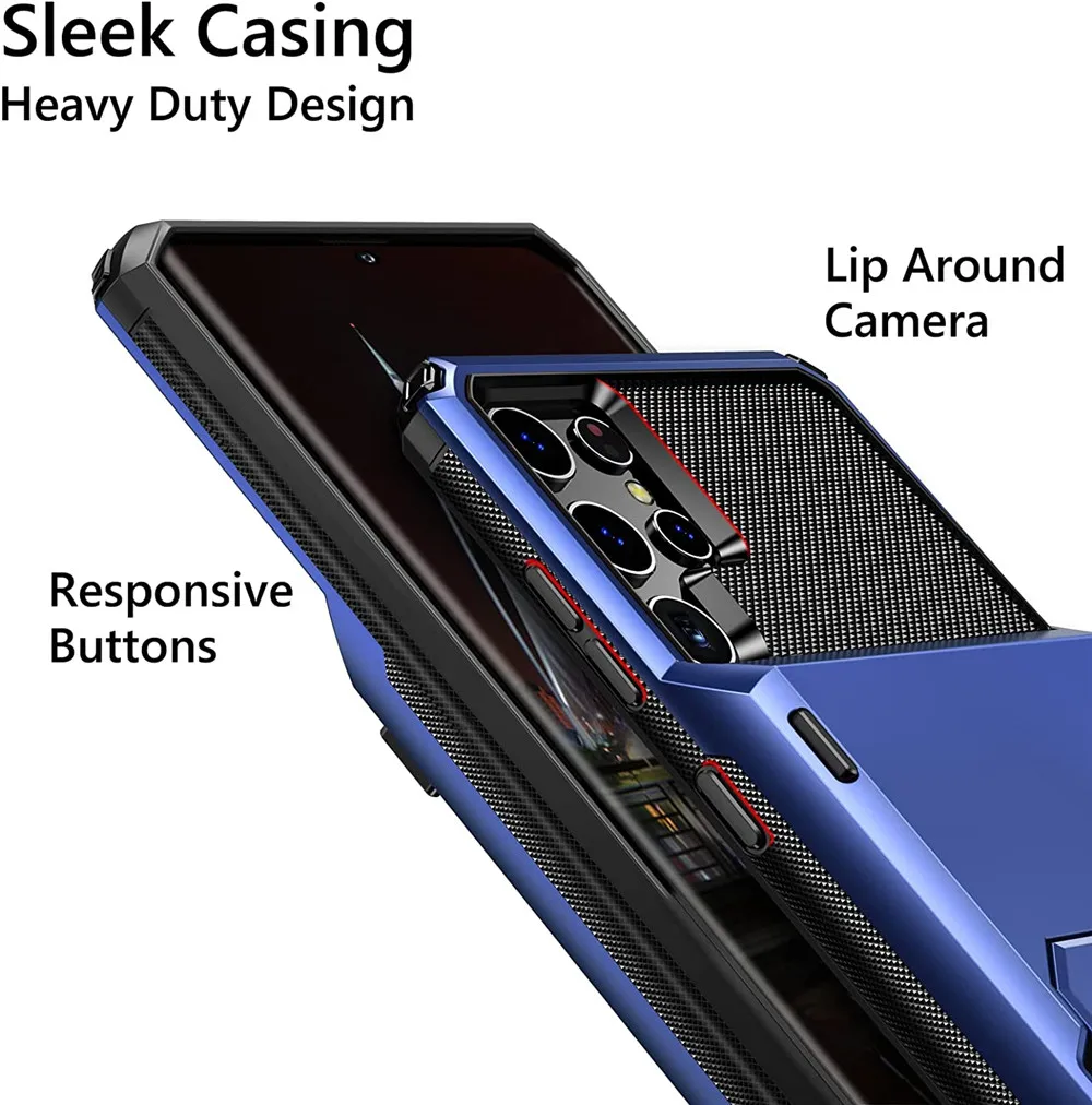s23 ultra case Wallet 4-Card Slot Credit Case For Samsung Galaxy S23 Ultra Plus S23+ Card Holder Cover for Samsung S23 S 23 Plus 4