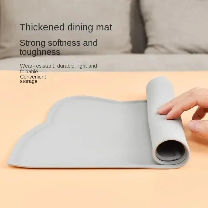 Non-Slip Pet Silicone Bowl Pad Food Mat Leak-Proof Feeding Mats Cushion for Cats Dogs Pet Cat Feeder Dog Bowl Accessories