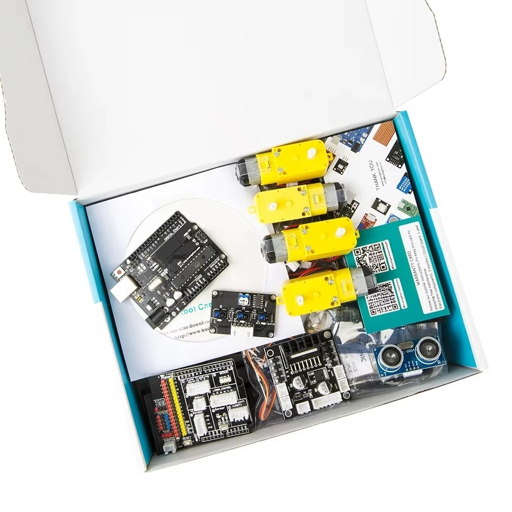Kit Robot 4WD Arduino - Auto Intelligente Fai-da-Te Programmabile