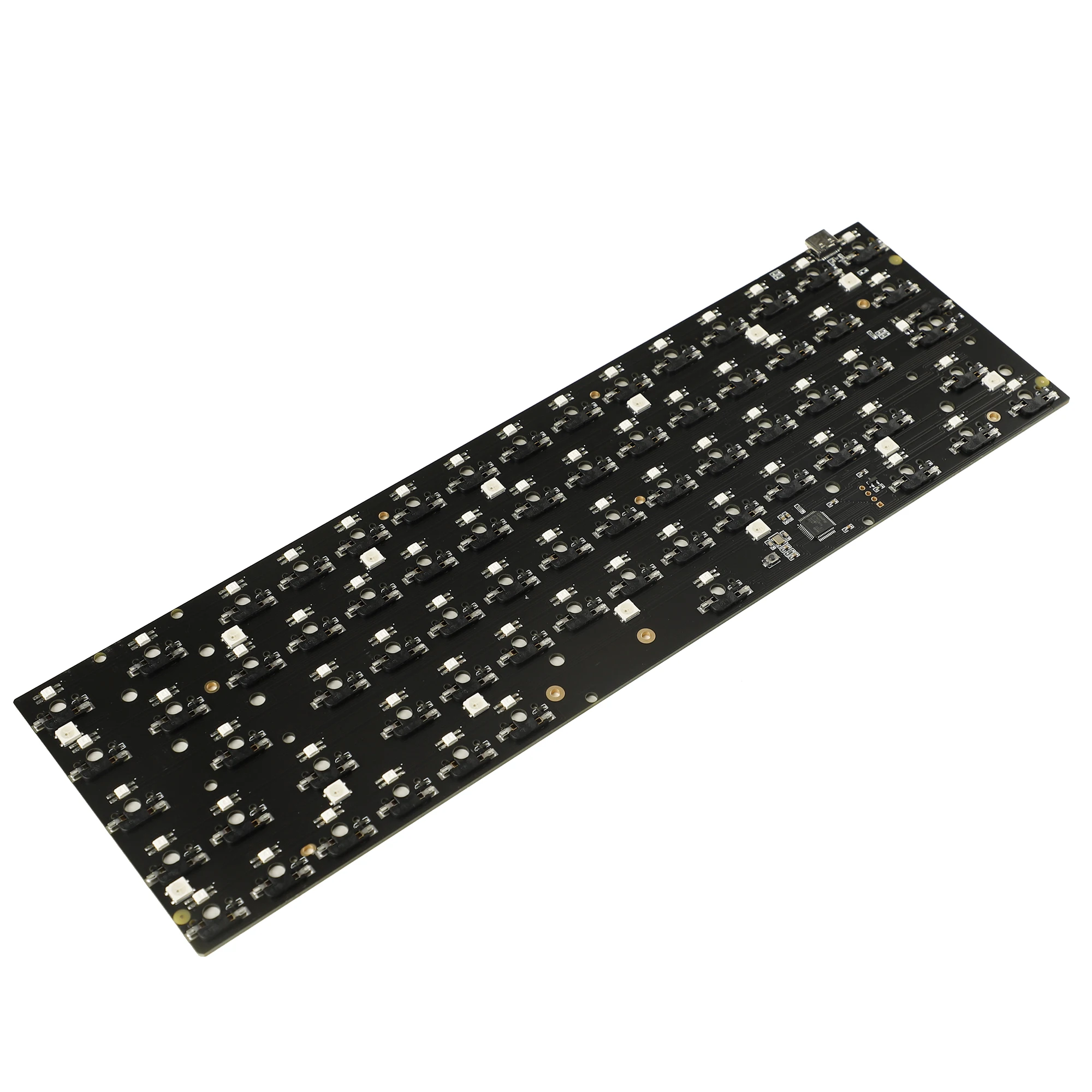 Totalmente Programável Hot-swap Pcb Underglow Rgb Switch Placa de Alumínio Rgb para Zj68 Ymd68 Tofu 65 68 Teclado Mecânico 65