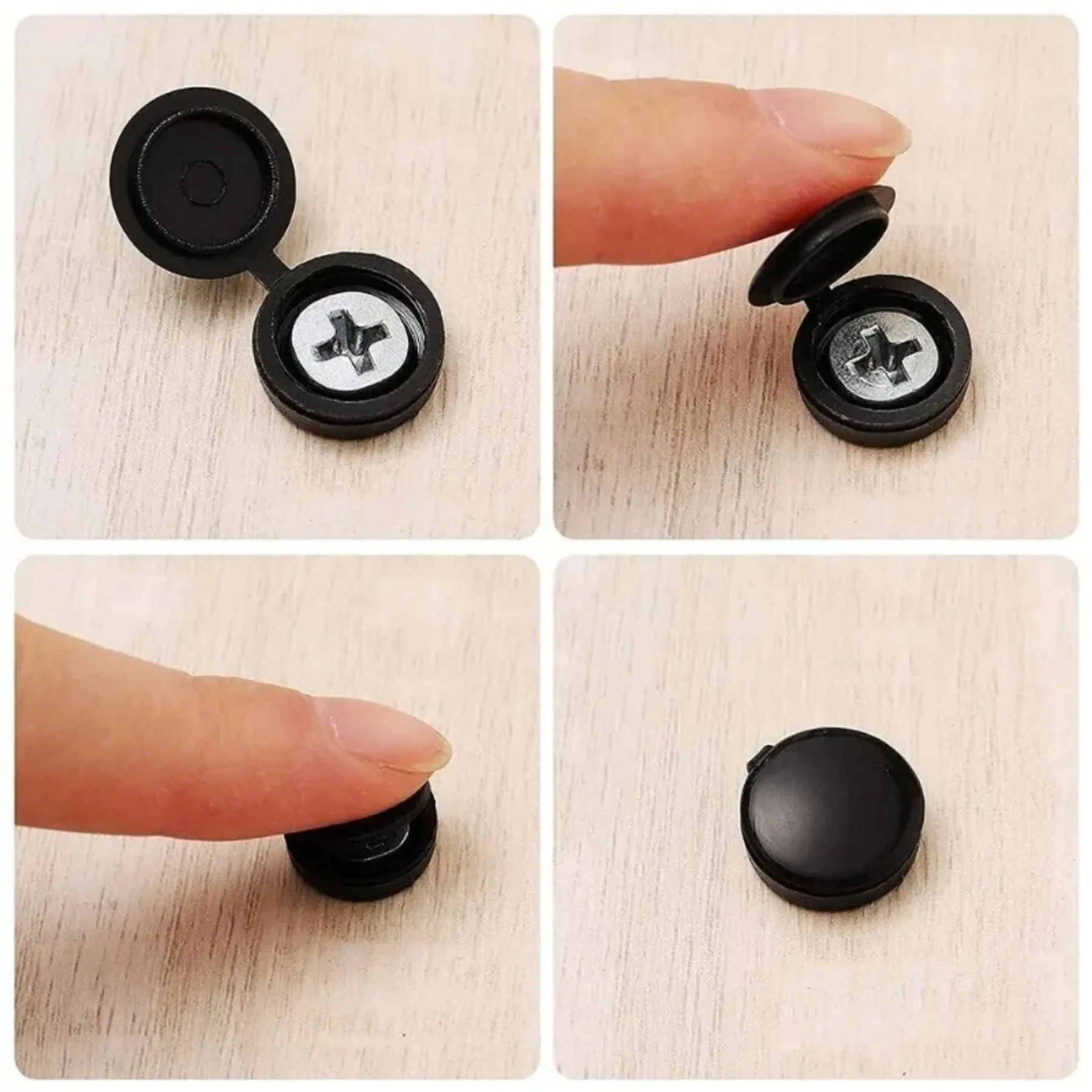 10/100pcs Screw Caps Decorative Cross Screw Nail Cap Folding Buckle for Car Furniture Decorative Nuts Bolts Hardware