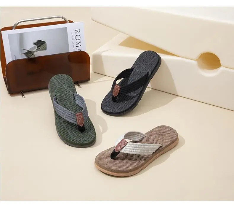 Evshine Herren Neue Flip-Flops Mode Dicker Boden Outdoor Strand Hausschuhe Komfort Weiche Weiche EVA Sandalen Männliche Slip On House Slides – Detail 5