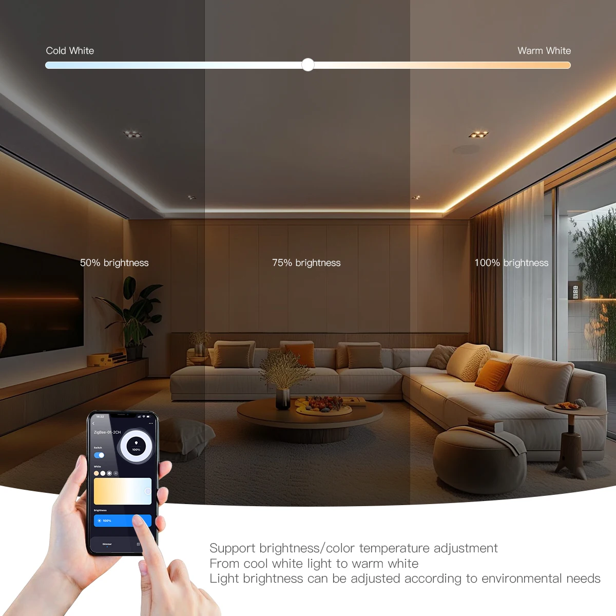 Zigbee 3.0 CCT RGBW RGB Controller LED Strip Lights Switch Dimmable Wifi Dimmer With Tuya Gateway HueBridge SmartThings Bridge 6