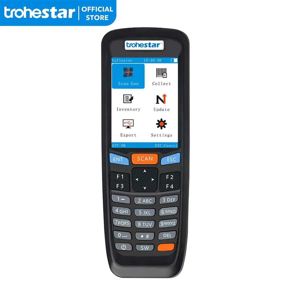 Trohestar Barcode Scanner Portable Reader 1D 2D QR Bar code Scanners