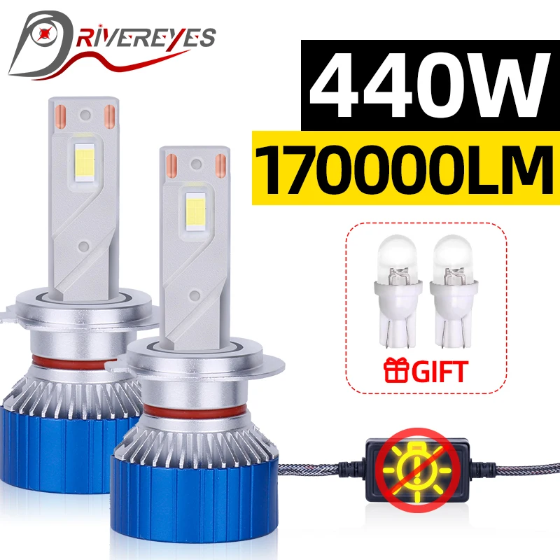 

H11 H7 LED Canbus 170000LM H4 H8 H1 9005 HB3 9006 HB4 9012 HIR2 H9 H16 Car Light Bulb 440W 5570 CSP Chip Automobiles Turbo Lamps