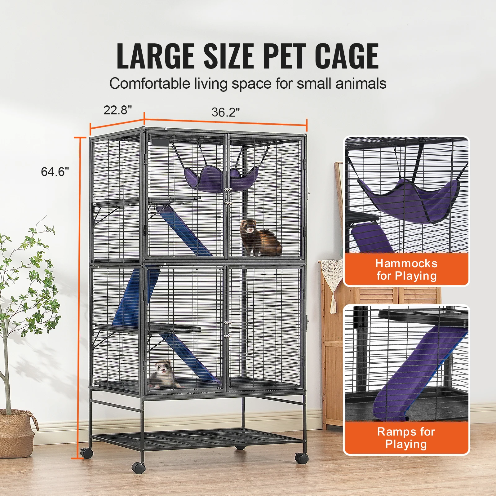 Chinchilla Cage Ferret Rat Cage, Critter Nation Cage Pet Cage
