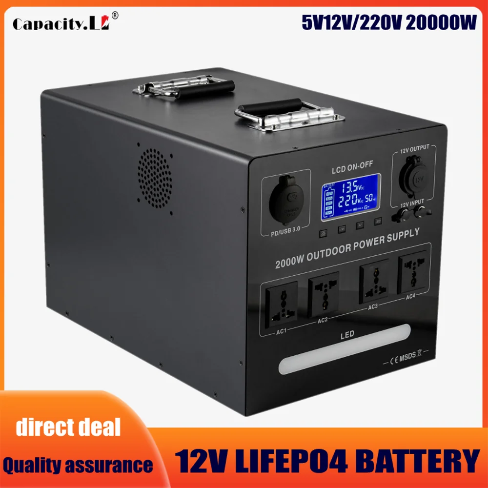 12V200AHLifepo4batterypack120AHPortablepowerstation150AH220V