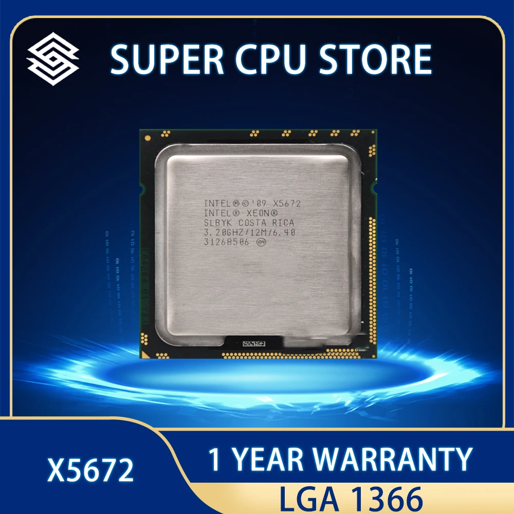

Процесintel Xeon X5672, 3,2 ГГц, LGA1366, 12 МБ, L3 95 Вт, ъхъядерный, бесплатная