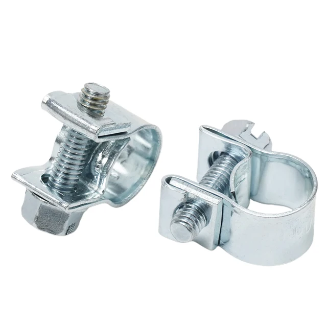 10pcs Fuel Line Clips Jubilee Hose Clamp Water Pipe Clip Sealing Welding Clip For Fuel Pipe Diesel Gasoline Pipe Anti Corrosive 2