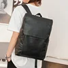 Simple Design Solid Backpack Men Outdoor Waterproof Travel Bag Men's Backpack Casual Student Schoolbag Bag Trendy Back Pack Bag 2