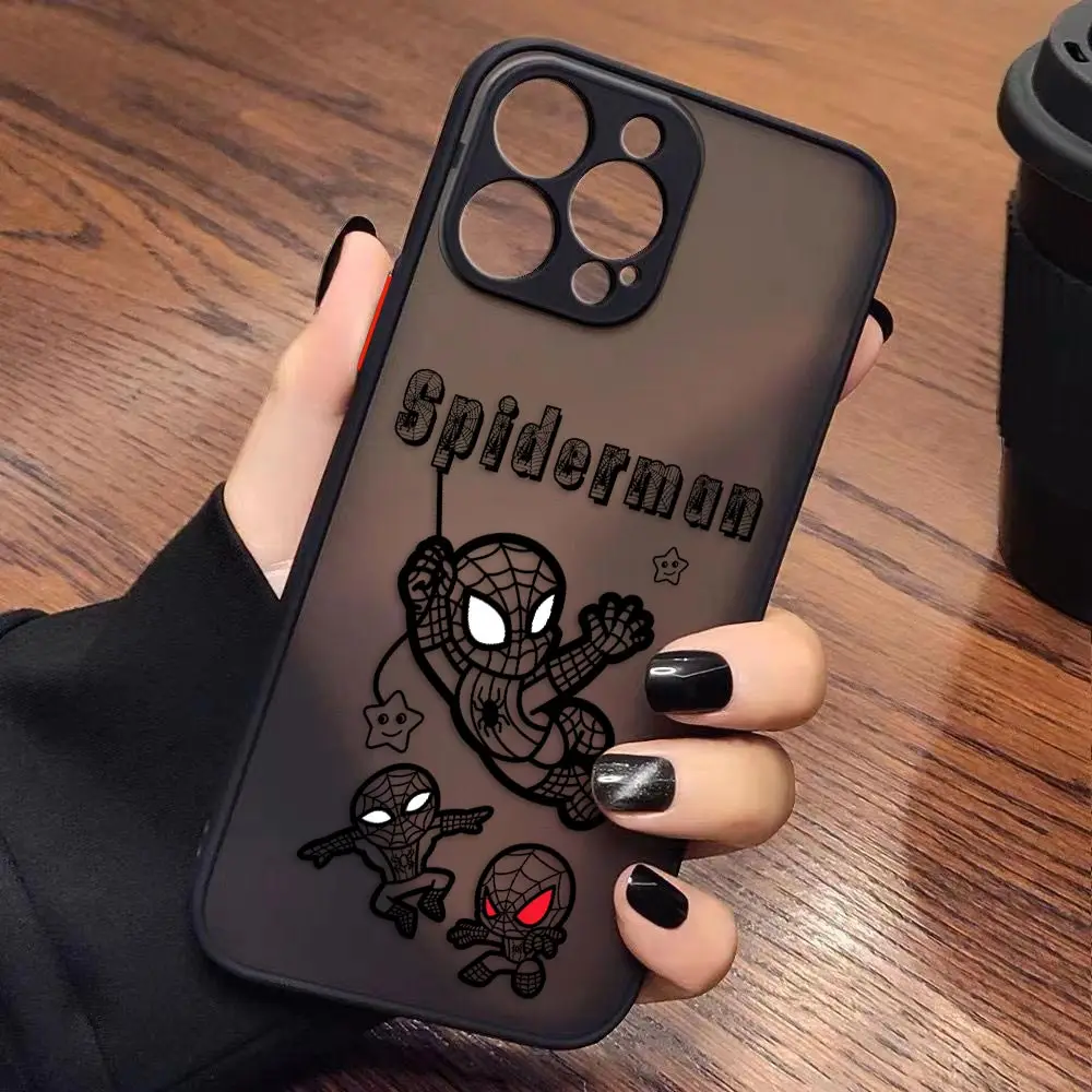 thumbnail image 1 of Funda para iPhone Apple 14 13 11 12 MINI Pro XS Max XR X 7 8 SE 2022 2020 6 6S Plus Funda Capa Shell Marvel Spider-Man Comics, 1 of 5