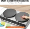 Electric Crepe Maker, 16-Inch Double Head Commercial Crepe Machine, 3400W Flat Plate Crepe Griddle, Nonstick Stainless Ste 4