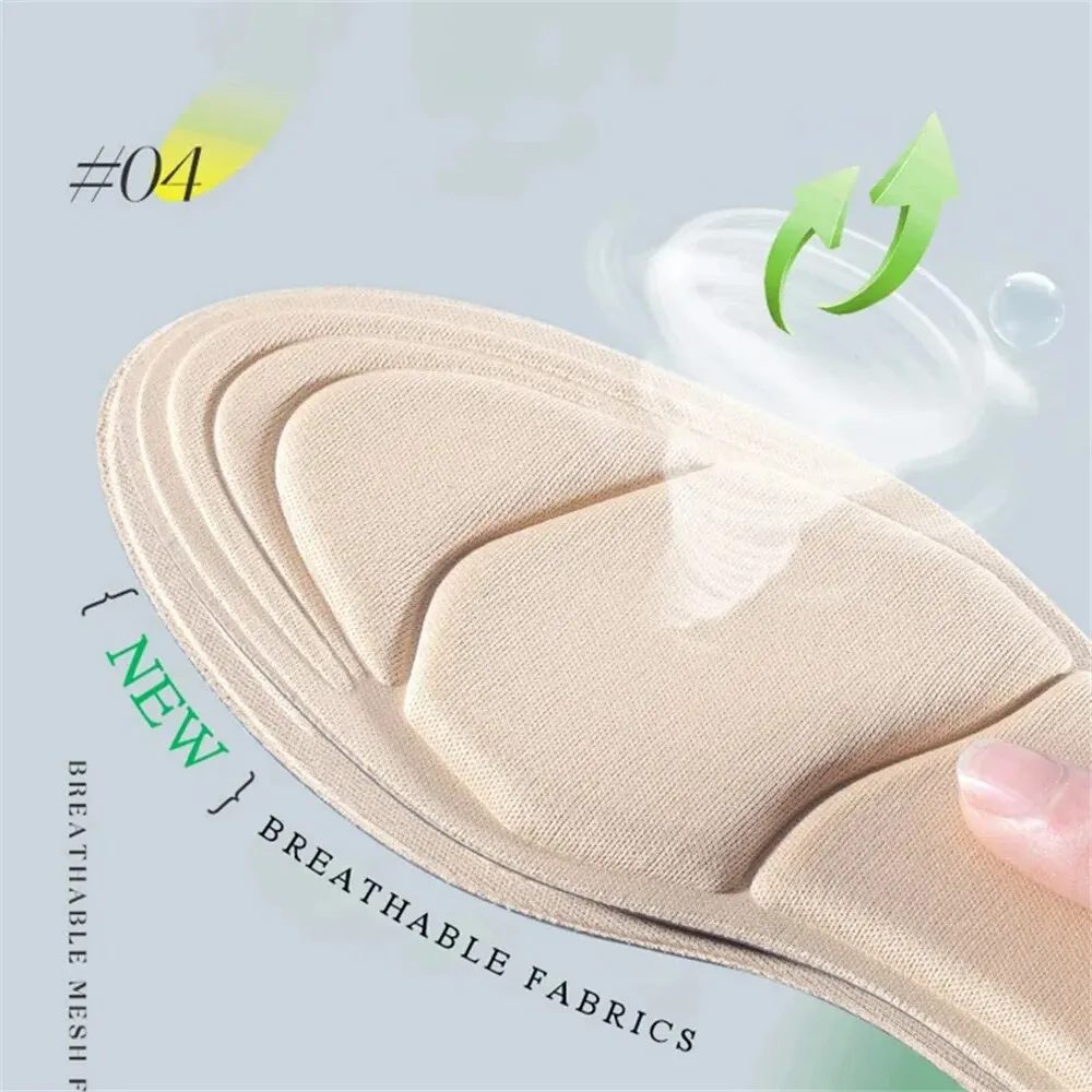 Shoe Insoles Orthopedic Insoles Shoe Heel Pads Memory Foam Women High-heel Shoes Insoles Anti-slip Cutable Comfort Breathable Heel Protection Massage