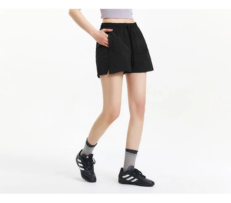 Semir Casual Pants Women Cool Feeling Loose Slimming 2025 New Summer Moisture Wicking Split Hem Textured Shorts Minimalist