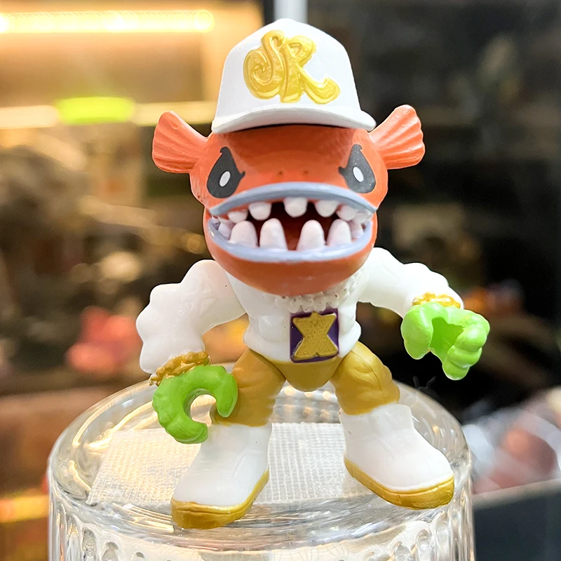 Lps Dogs 1Pc Treasure X Aliens Action Special White Red Fish Skull Assembly Figures Toys Model For Boy Gril Gift Y2023070703