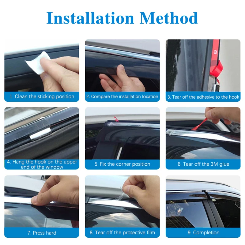 Window Rain Deflectors Rain Visors For Hyundai Tucson Ix35 TL 2015~