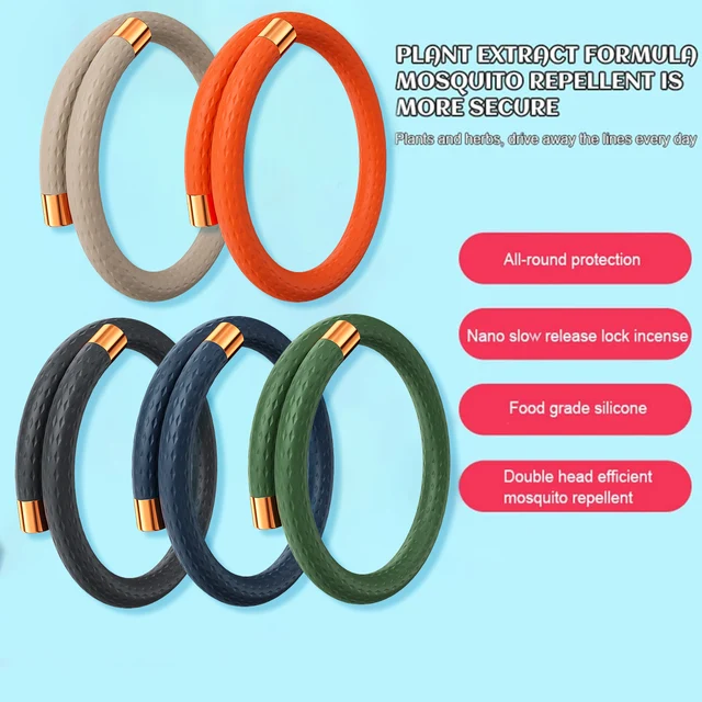 Hosszú Távú Szúnyogok Tárolók Karkötő Elasztikus, Többszínű Tekercs Kézi Csuklópántja Kültéri Kemping Pár Csecsemők - Image 3