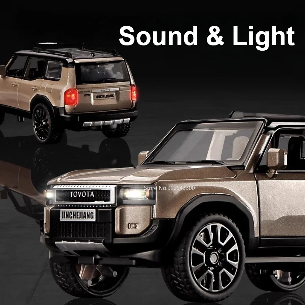 نموذج سيارة لعبة برادو بمقياس 1:32، مصنوعة من خليط...