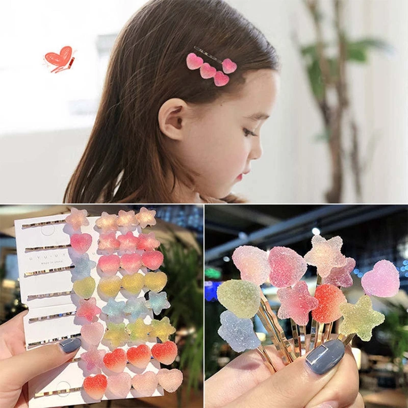 for Creative Hairpin Resin Molds Cartoon Bear Star Heart Shaped Epoxy Mold DIY Craft Mould Hair Clips Silicone Mold for DropShip 3 cavity heart shape star resin shaker mold silicone resin casting molds epoxy mould for diy pendant charm dropship