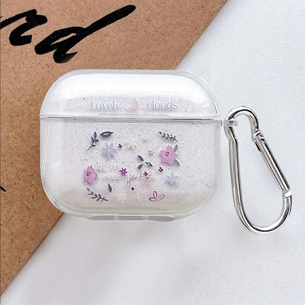 Silicone AirPods Case Cover Glitter Shiny Soft Protector