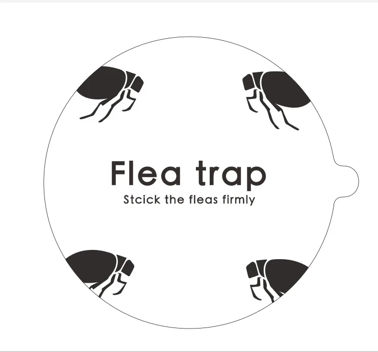 Piège à puces, piège à puces collant d'intérieur avec 2 disques de colle  non toxique tueur de puces naturel Trap Pad lit piège à insectes ampoule  sans danger