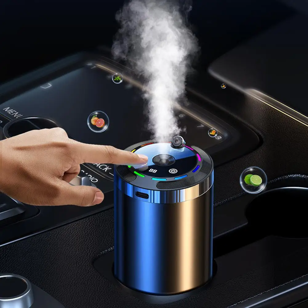 Car Fragrance Humidifier 5 Modes Scent Air Car Odor Eliminator Long Lasting Universal Car Diffuser With Digital Display 3