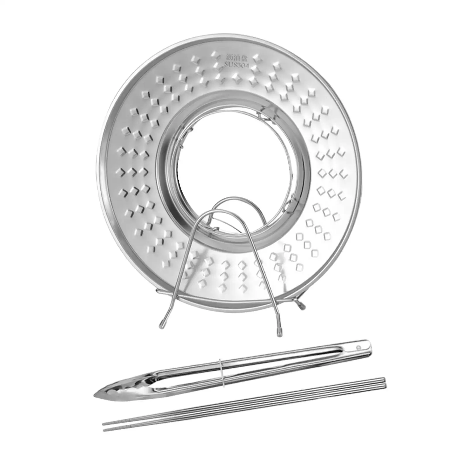Frying Oil Filter Tray Colander Anti Splashing Versatile Cooking Tool Vegetable Drainer Food Tray Oil Drain Pan for Home Baking