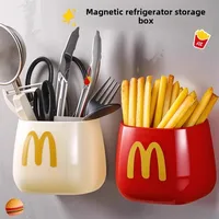 Refrigerator Magnetic Absorption Box Side Cute Magnetic Absorption Box Kitchen Wall Mounted Non Perforated Multi Functional Stor 1
