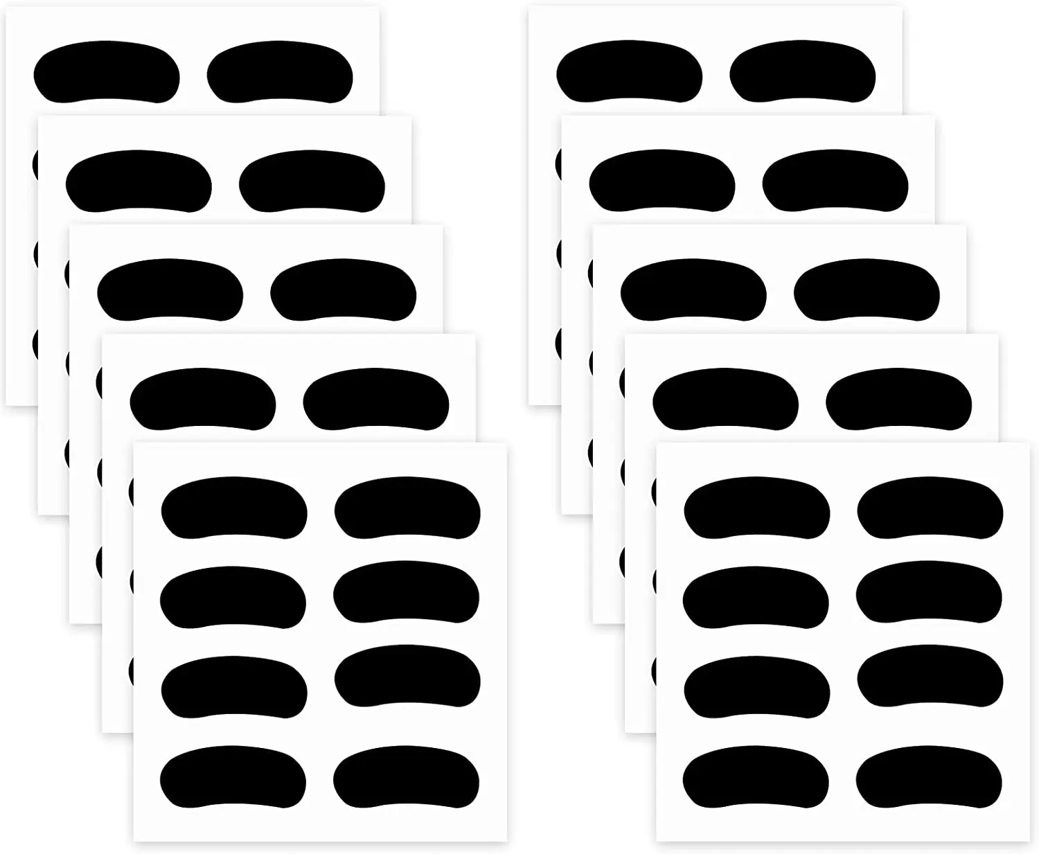 

Waterproof Sports Black Baseball Eye Strip Label Sticker Face With 1 White Pen For Football Softball Lacrosse Fans On Game Day