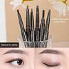 Double Head Eyebrow Enhancers Pencil Tattoo Waterproof Long Lasting Professional Brow Pen With Eyebrow Brush Natural Eye Makeup 2