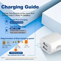 Dual USB Wall Charger,USB Power Adapter Plug, Double USB Wall Plug Adapter, 2-Port USB AU Plug 5V/2.1A Charger For Mobile Phone - Image 6