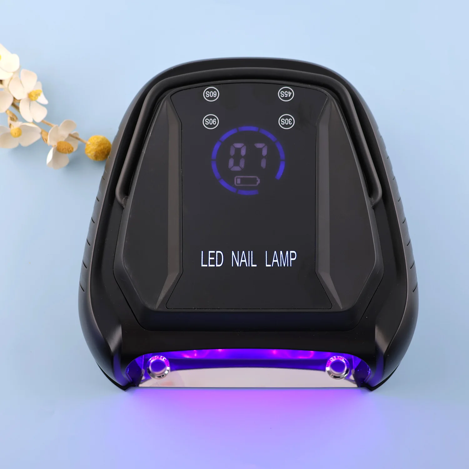 Cordless Nail Light Cordless 72W LED UV Nail Lamp For Curing Gel Polish Wireless with Recharge Battery High Power Dryer 72W 3