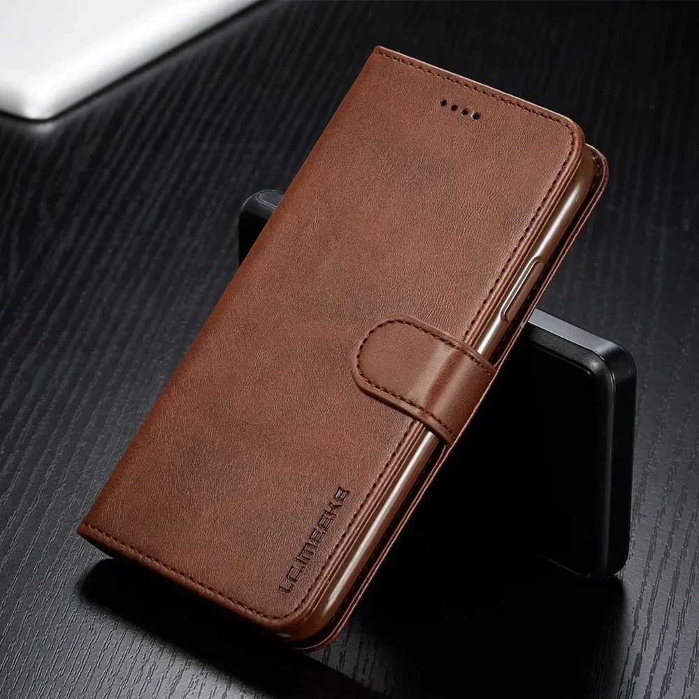 Luxury Leather Flip Wallet Case with Card Slot