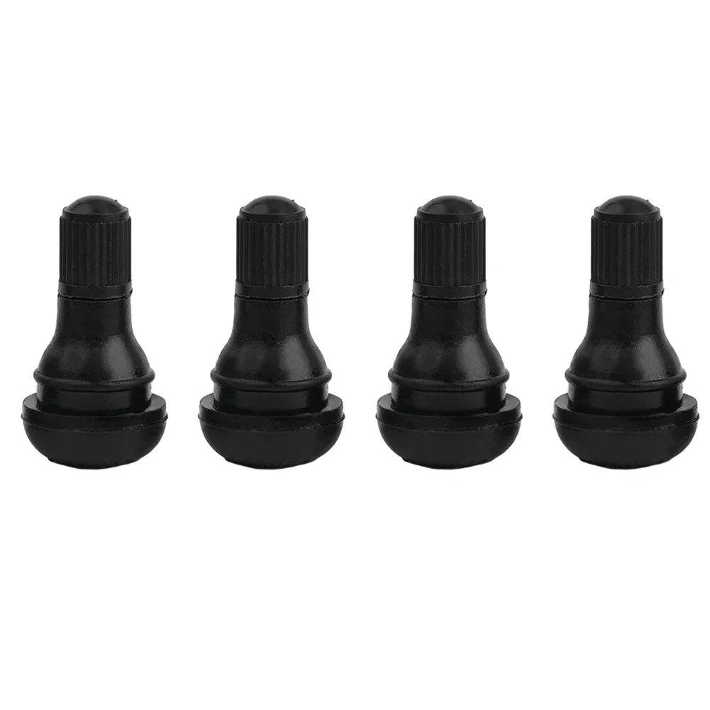 4Pcs TR414 Car Wheel Tyre Tubeless Tire Tyre Valve Universal Snap-in Stems Dust 1Caps Wheels Tires Parts