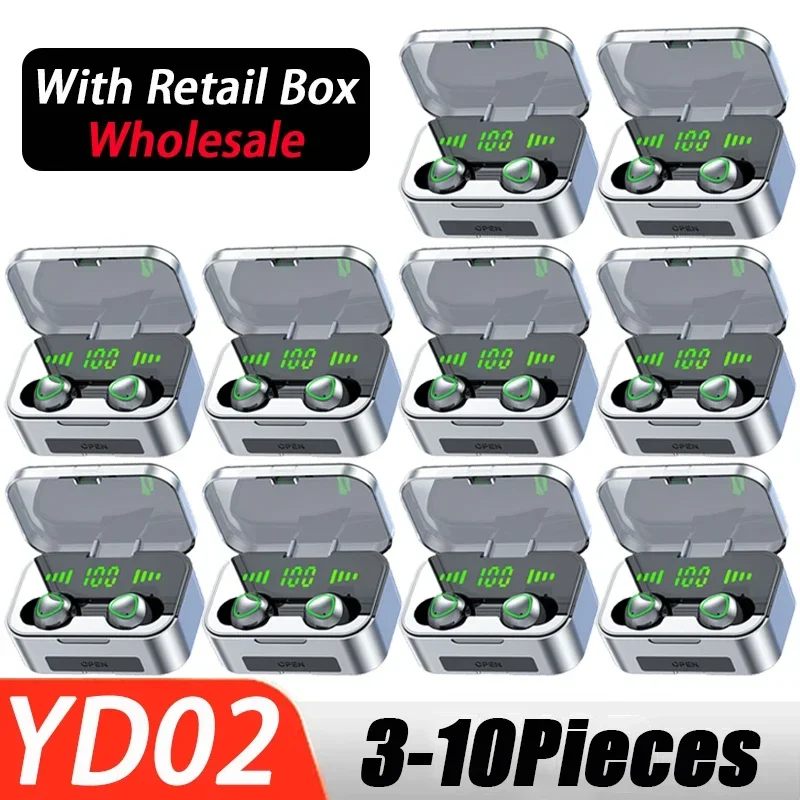 Yd02 Cuffie Intelligenti Auricolari Bluetooth Cuffie Wireless Mini Auricolari Sport Display All'Ingrosso Per Telefono Orologio Bluetooth Pk M25