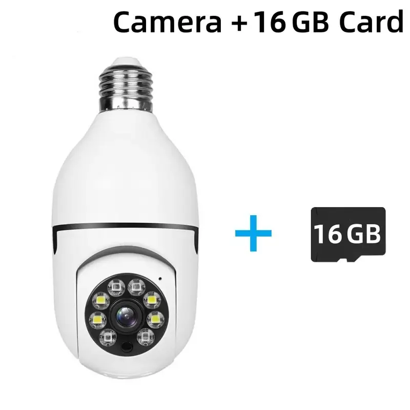 E27 Bulb Surveillance 5G Wifi Smart Camera 2MP Night Vision Full Color Automatic Human Track Security Protection Monitor Camera - Image 8