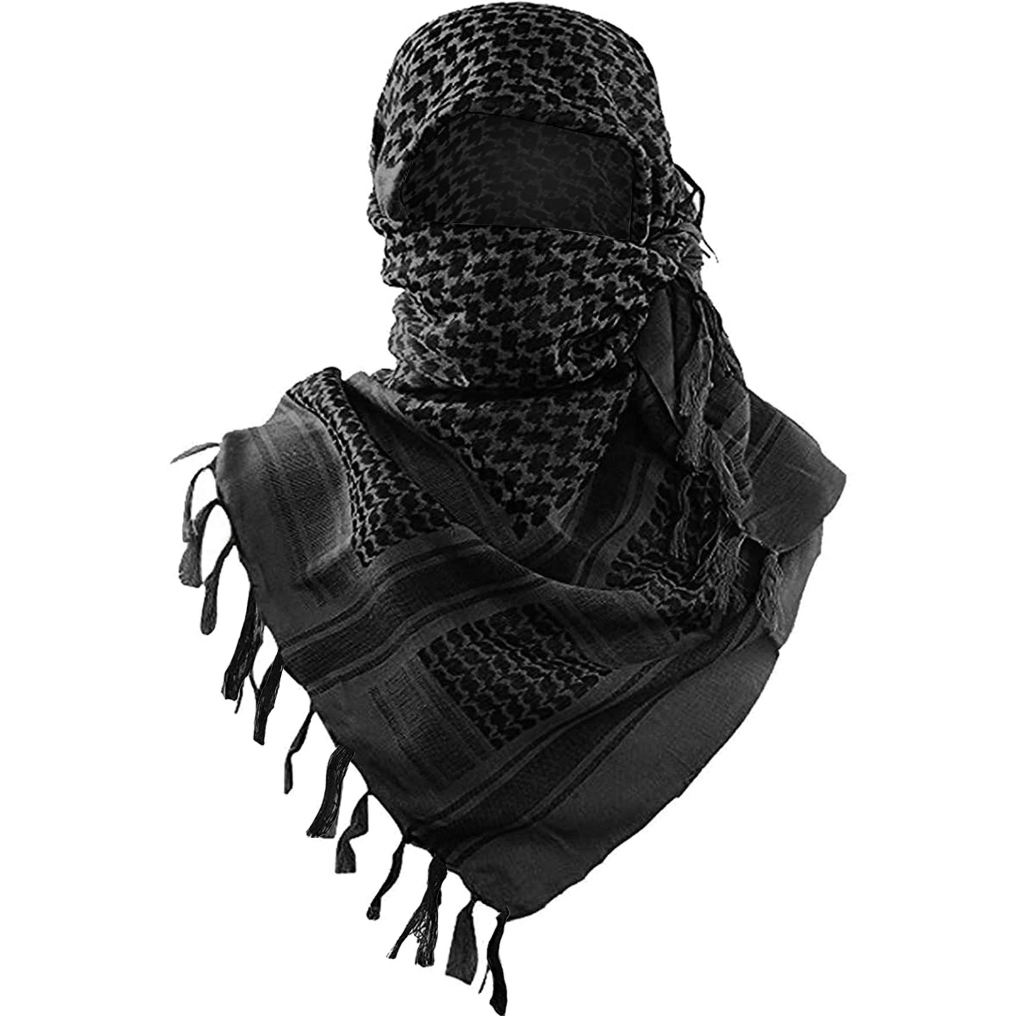 Pañuelo de Shemagh para hombre y mujer, pañuelo de cabeza de bufanda de Hijab musulmana, de algodón, Keffiyeh, para el y la Islam árabe| | - AliExpress