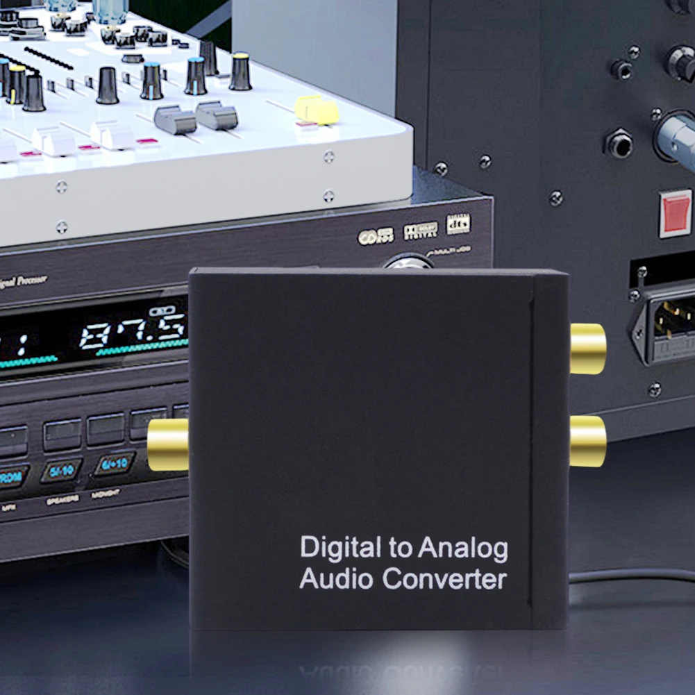 192KHz 디지털 SPDIF 광-아날로그 L/R RCA 변환기 광-3.5mm 잭 어댑터 광- L/R DAC 디코더
