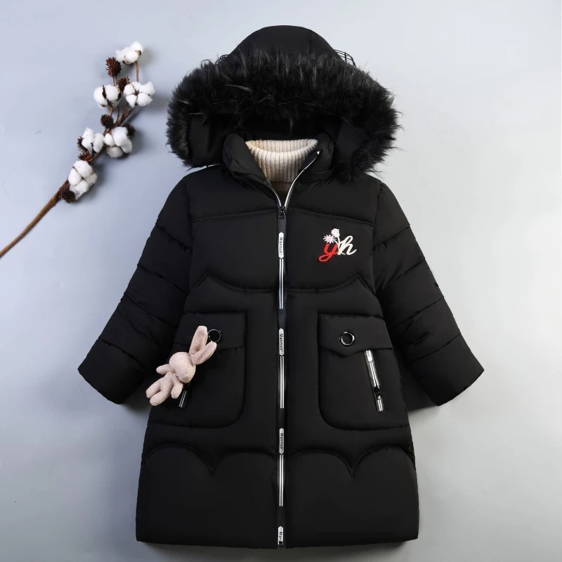 Winter Girls Cotton Clothes Children Cartoon Rabbits Thick Down Cotton Clothes Trendy Girls Winter Coat Boy Jackets