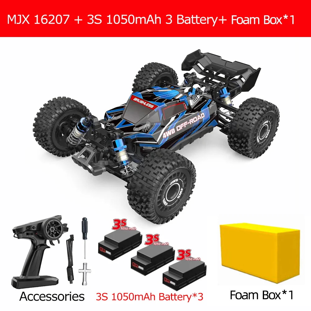 micooo  HYPER GO MJX16207 16208 1/16 RC Car 70KM/H Brushless 4WD